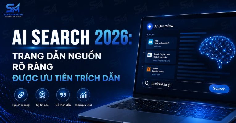AI Search 2026 Trang dẫn nguồn rõ ràng được ưu tiên trích dẫn