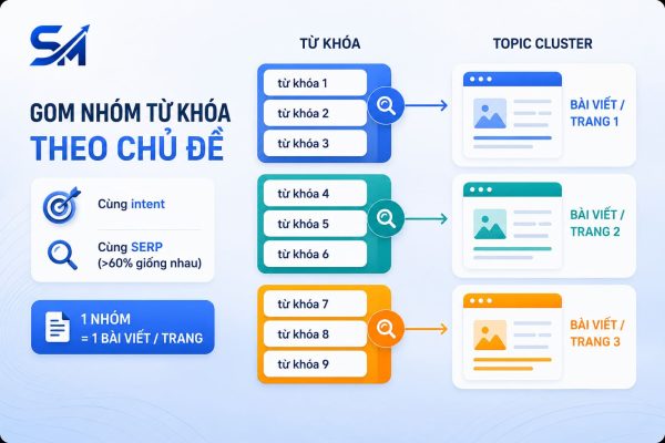 Nhóm từ khóa theo chủ đề (Topic Clustering)