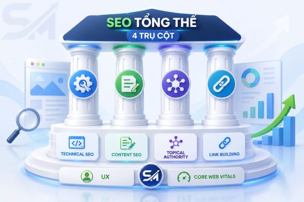 SEO Tổng Thể gồm 4 trụ cột chính