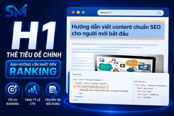 Thẻ H1 trong bài viết